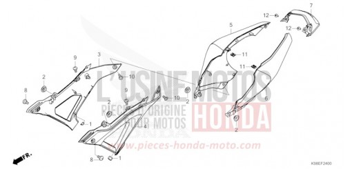 SIDE COVER CBF125NAM de 2021